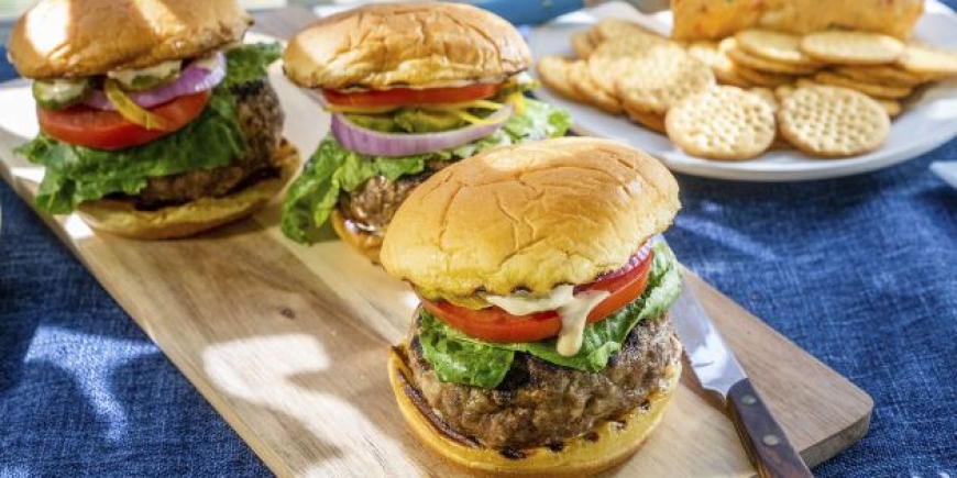 Pimento Cheese Stuffed Burgers